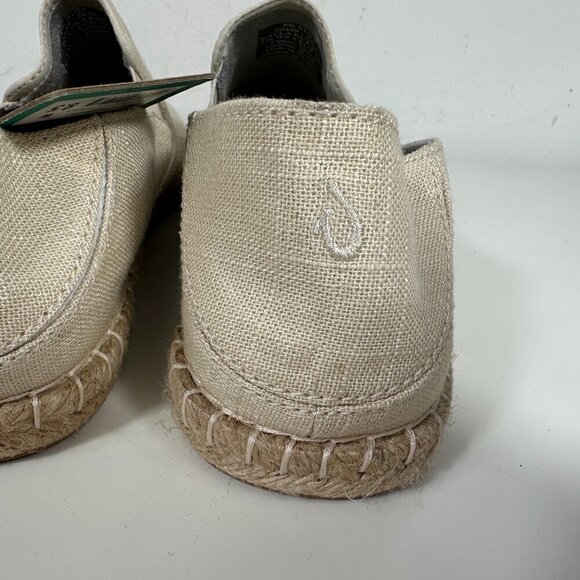 NWT OLUKAI Women's Kaula Pa'a Kapa Linen Espadrilles - 9.5 - Tapa - Picture 8 of 11